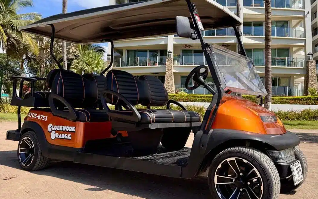 6 Person Golf Cart in Jaco, Costa Rica for Rent | Jaco Beach Golf Carts 6 Seater Golf Cart Rental in Jaco, Costa Rica